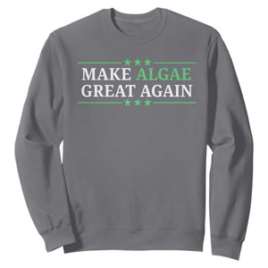 Make Algae Great Again Sweatshirt Funny Political Satire Lincoln Reflecting Pool TS11 Charcoal Print Your Wear