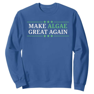 Make Algae Great Again Sweatshirt Funny Political Satire Lincoln Reflecting Pool TS11 Royal Blue Print Your Wear