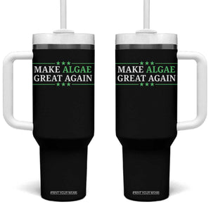 Make Algae Great Again Tumbler With Handle Funny Political Satire Lincoln Reflecting Pool TS11 One Size: 40 oz Black Print Your Wear