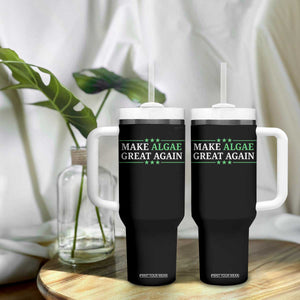 Make Algae Great Again Tumbler With Handle Funny Political Satire Lincoln Reflecting Pool TS11 Print Your Wear