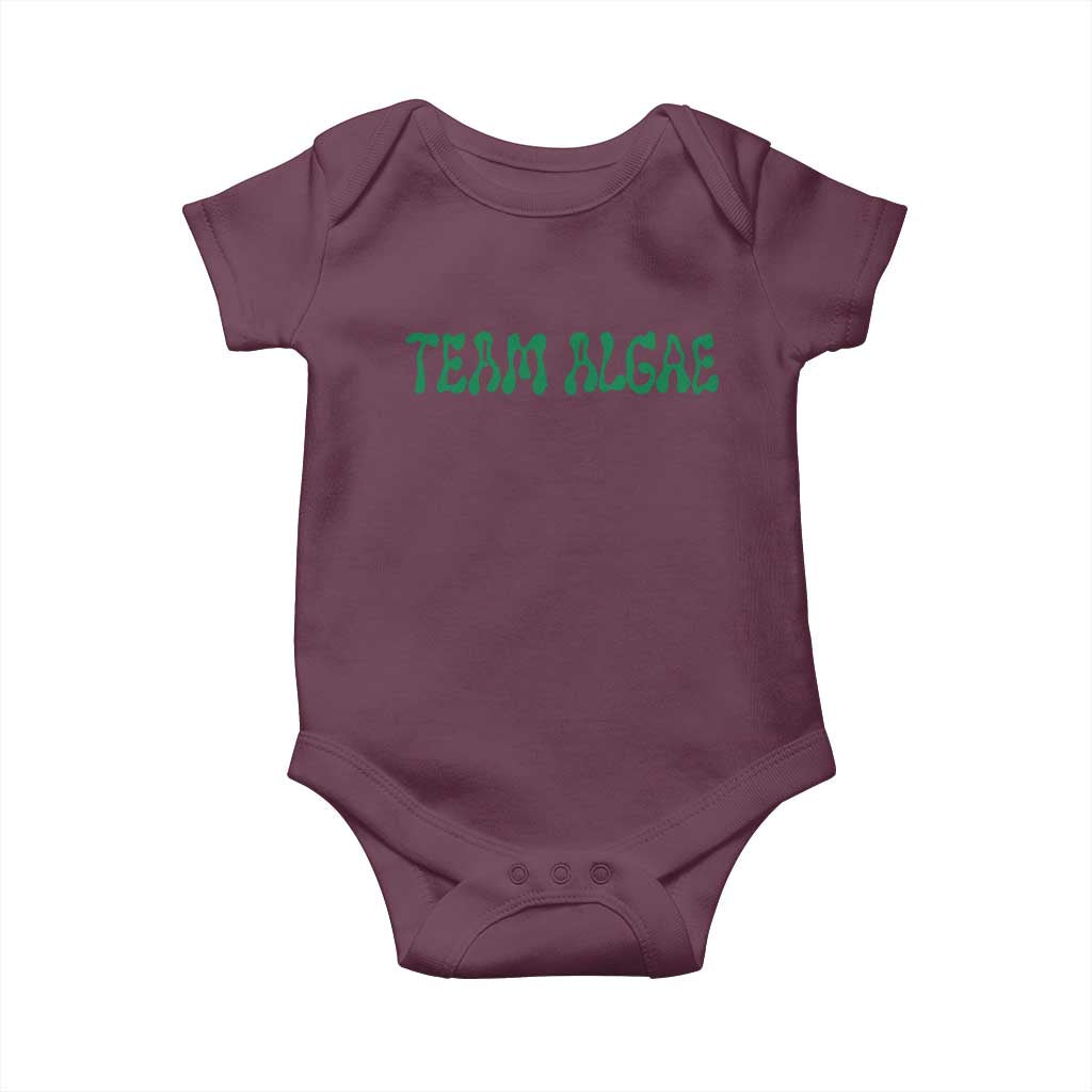 Team Algae Baby Onesie Political Satire Lincoln Reflecting Pool Midterm TS11 Maroon Print Your Wear