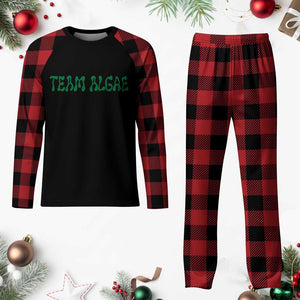 Team Algae Plaid Pajama Set Political Satire Lincoln Reflecting Pool Midterm TS11 Buffalo Plaid Print Your Wear