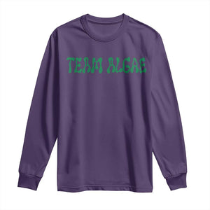 Team Algae Long Sleeve Shirt Political Satire Lincoln Reflecting Pool Midterm TS11 Purple Print Your Wear