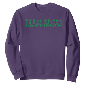 Team Algae Sweatshirt Political Satire Lincoln Reflecting Pool Midterm TS11 Purple Print Your Wear