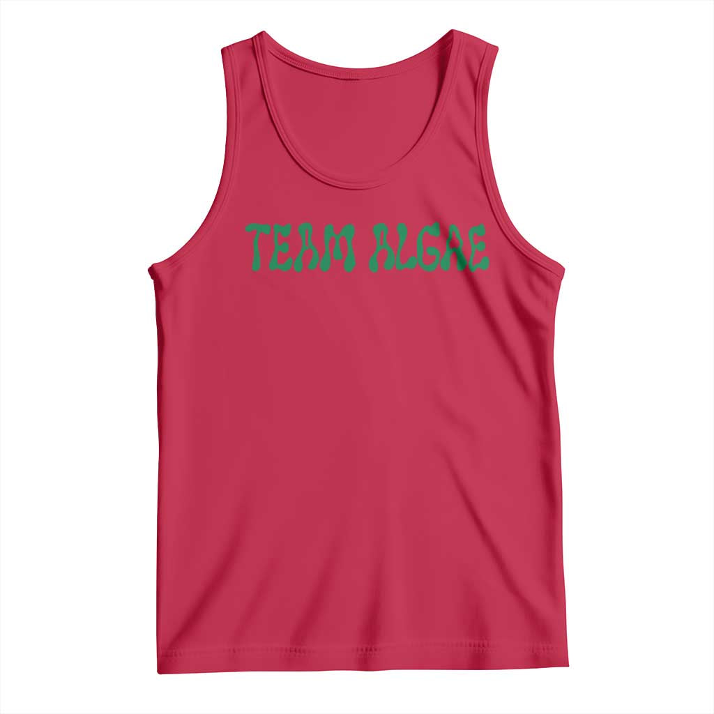 Team Algae Tank Top Political Satire Lincoln Reflecting Pool Midterm TS11 Red Print Your Wear