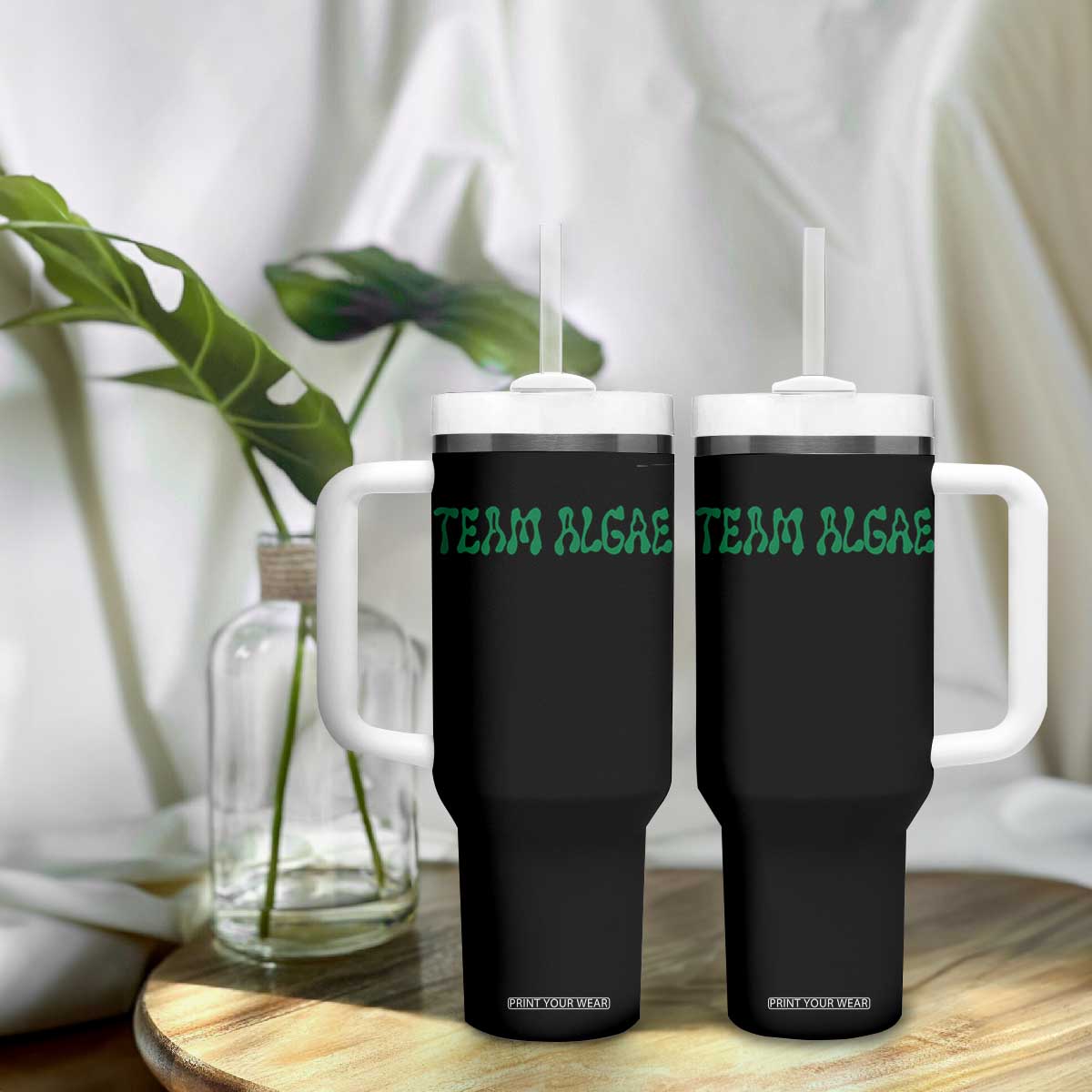 Team Algae Tumbler With Handle Political Satire Lincoln Reflecting Pool Midterm TS11 Print Your Wear