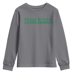 Team Algae Youth Sweatshirt Political Satire Lincoln Reflecting Pool Midterm TS11 Charcoal Print Your Wear