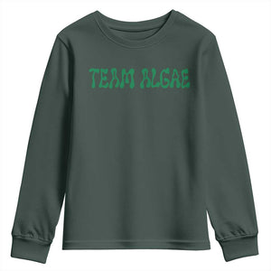 Team Algae Youth Sweatshirt Political Satire Lincoln Reflecting Pool Midterm TS11 Dark Forest Green Print Your Wear