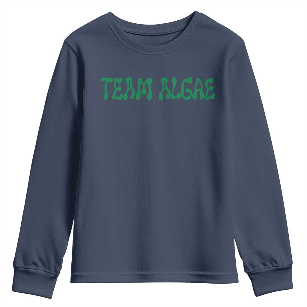 Team Algae Youth Sweatshirt Political Satire Lincoln Reflecting Pool Midterm TS11 Navy Print Your Wear
