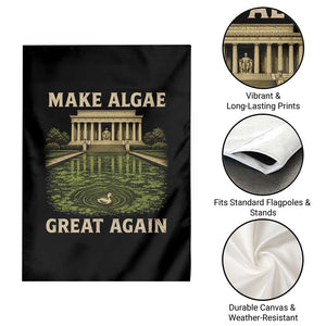 Make Algae Great Again Garden Flag Funny Lincoln Memorial Reflecting Pool TS11 Print Your Wear