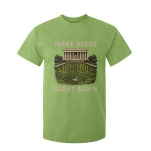 Make Algae Great Again T Shirt For Kid Funny Lincoln Memorial Reflecting Pool TS11 Lime Print Your Wear