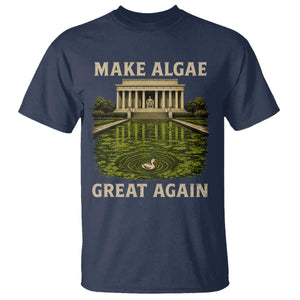 Make Algae Great Again T Shirt Funny Lincoln Memorial Reflecting Pool TS11 Navy Print Your Wear