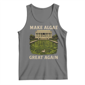 Make Algae Great Again Tank Top Funny Lincoln Memorial Reflecting Pool TS11 Black Heather Print Your Wear