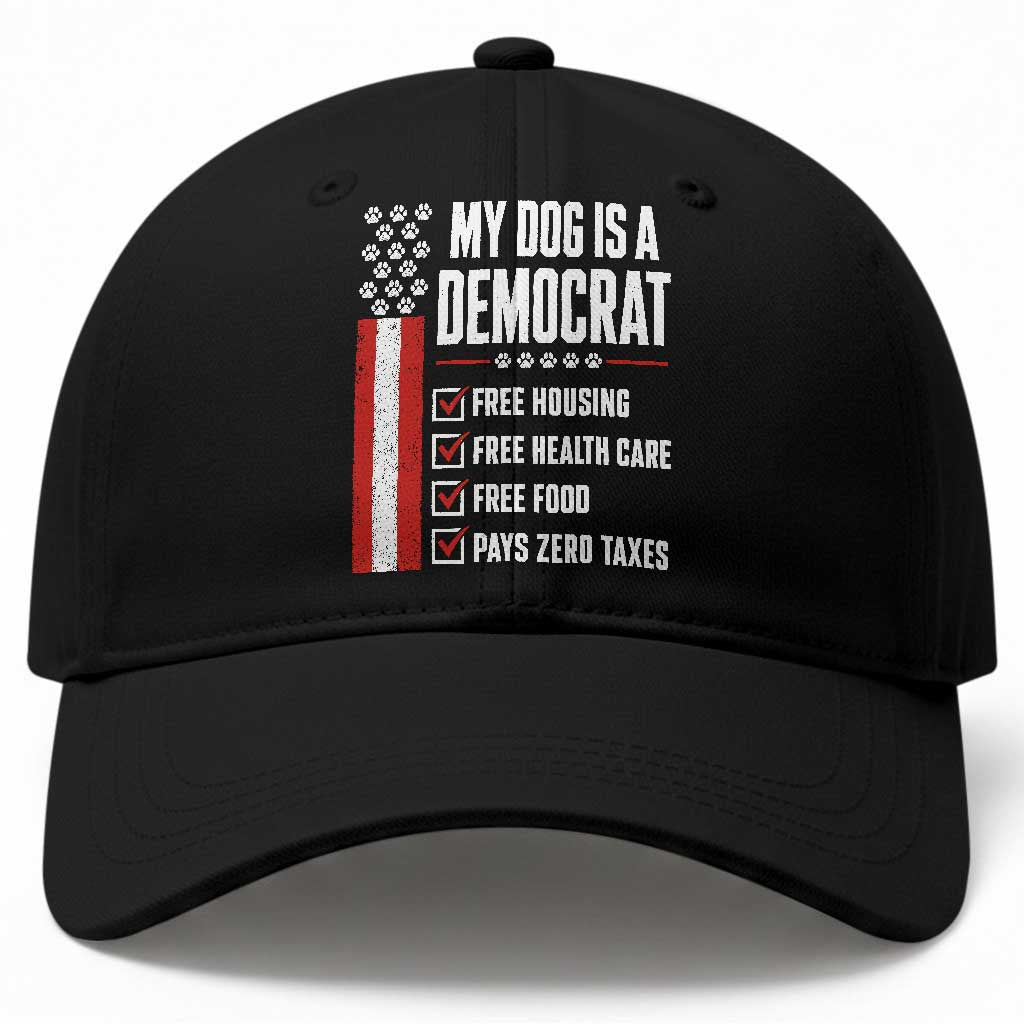 My Dog Is A Democrat Baseball Cap Funny Political Dog Owner TS11 Print Your Wear