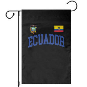 Ecuador Vintage Throwback Soccer Jersey Style Garden Flag Ecuadorian Hispanic Heritage TS11 Black Print Your Wear