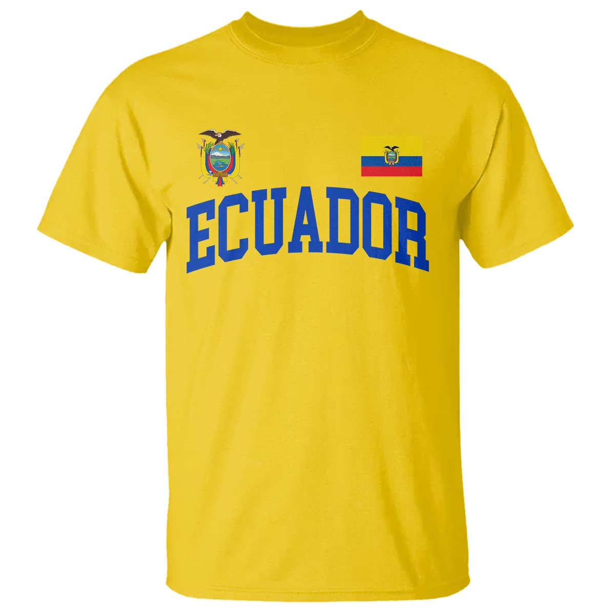 Ecuador Vintage Throwback Soccer Jersey Style T Shirt Ecuadorian Hispanic Heritage TS11 Daisy Print Your Wear