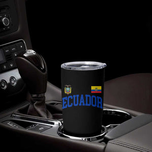 Ecuador Vintage Throwback Soccer Jersey Style Tumbler Cup Ecuadorian Hispanic Heritage TS11 Print Your Wear