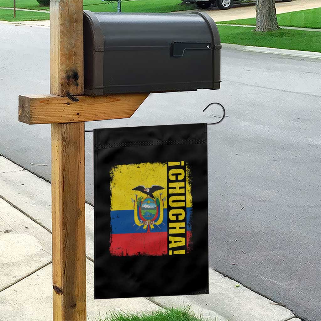 Chucha Funny Ecuadorian Slang Vintage Ecuador Flag Garden Flag TS11 Print Your Wear