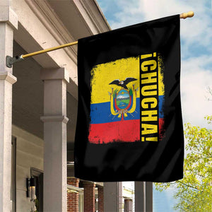 Chucha Funny Ecuadorian Slang Vintage Ecuador Flag Garden Flag TS11 Print Your Wear