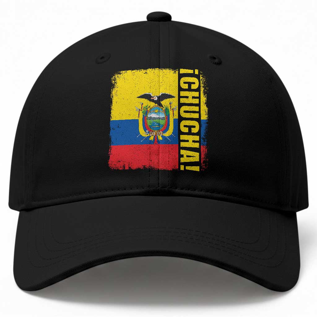 Chucha Funny Ecuadorian Slang Vintage Ecuador Flag Baseball Cap TS11 Print Your Wear