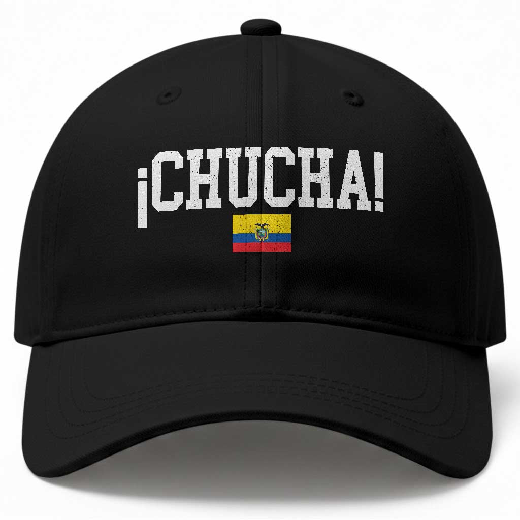 Chucha Funny Ecuadorian Slang Ecuador Flag Latino Saying Baseball Cap TS11 Print Your Wear