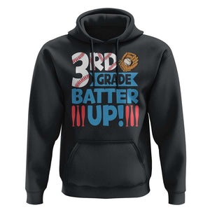 Back To School Baseball Hoodie 3RD Grade Batter Up Glove Bat Ball TS11 Black Print Your Wear