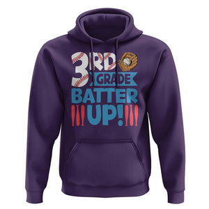 Back To School Baseball Hoodie 3RD Grade Batter Up Glove Bat Ball TS11 Purple Print Your Wear