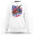 Trump Train 2024 Sweatshirt USA American Flag Bald Eagle TS11 White Print Your Wear