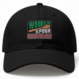 Funny Wooden Spoon Survivor Baseball Cap Italian Parenting