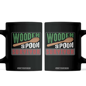 Funny Wooden Spoon Survivor Coffee Mug Italian Parenting