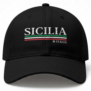 Sicily Sicilian Italian Flag Souvenirs Medusa Baseball Cap TS11 Print Your Wear