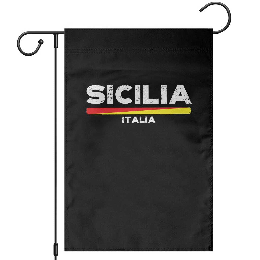 Proud Sicilian Italian Sicilia Flag Sicily Palermo Italy Garden Flag