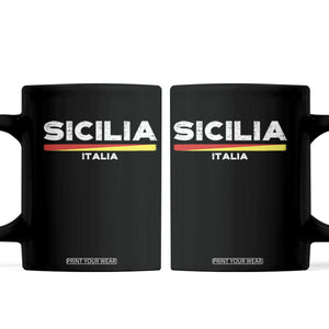 Proud Sicilian Italian Sicilia Flag Sicily Palermo Italy Coffee Mug