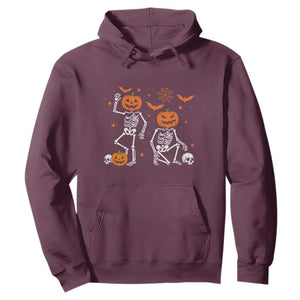 Funny Trump Hallloween Skeleton Pumpkin Political Satire Hoodie TS11 Maroon Print Your Wear