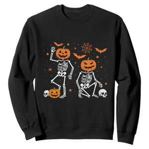 Funny Trump Hallloween Skeleton Pumpkin Political Satire Sweatshirt TS11 Black Print Your Wear