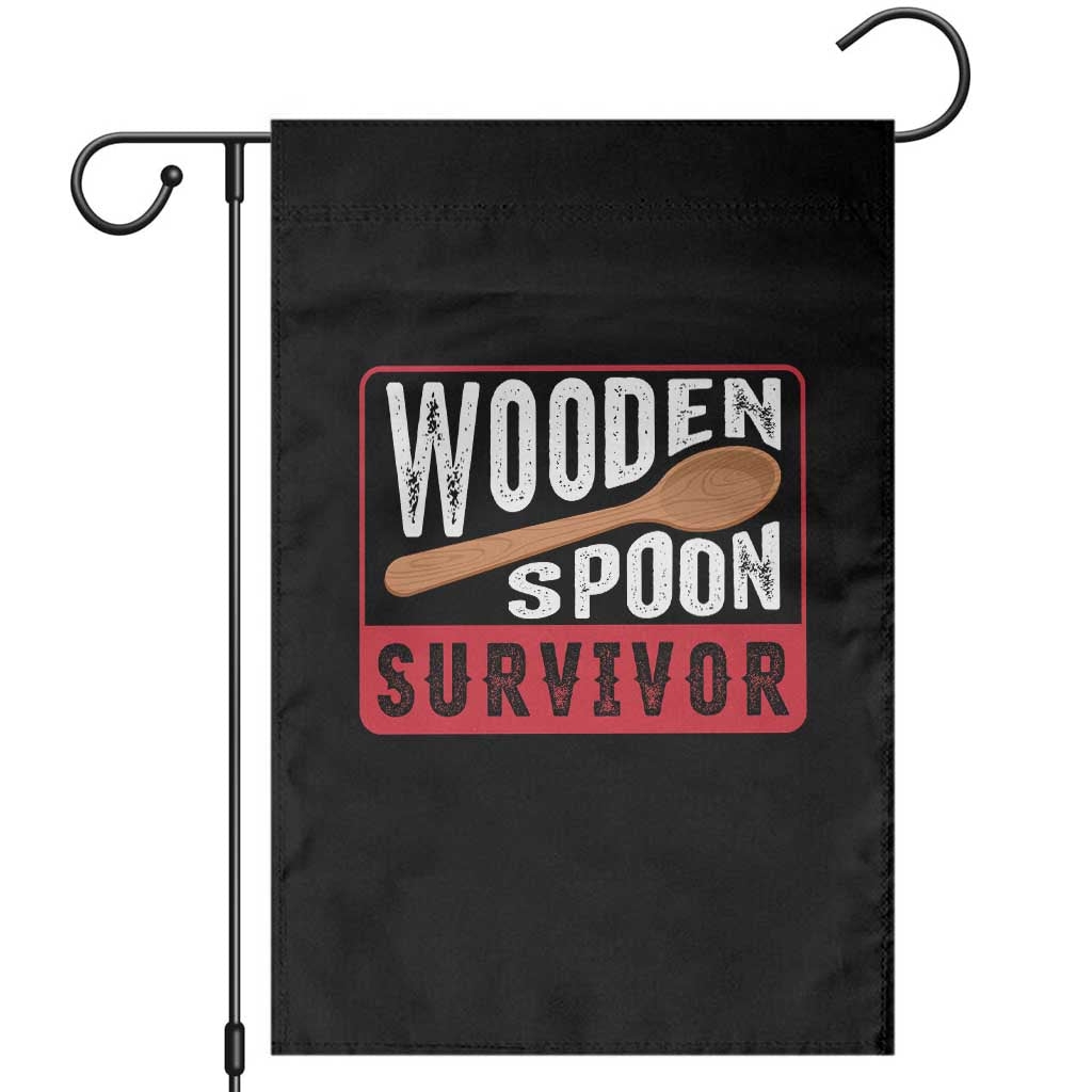 Funny Wooden Spoon Survivor Garden Flag Italian Filipino Pride