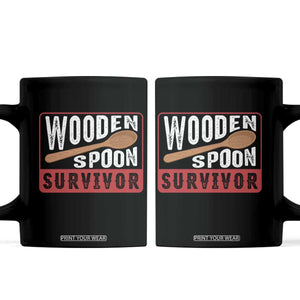 Funny Wooden Spoon Survivor Coffee Mug Italian Filipino Pride