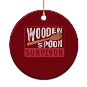Funny Wooden Spoon Survivor Ceramic Ornament Italian Filipino Pride