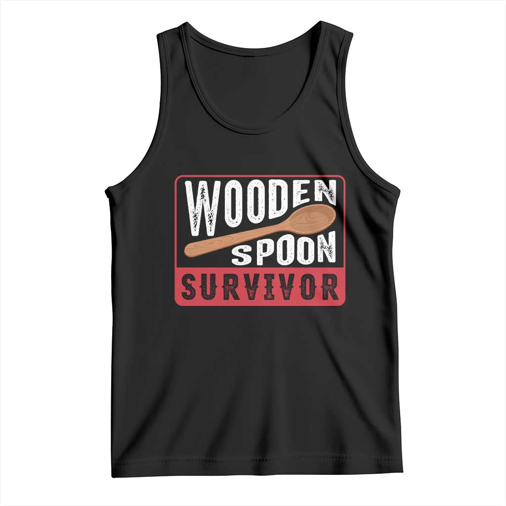 Funny Wooden Spoon Survivor Tank Top Italian Filipino Pride
