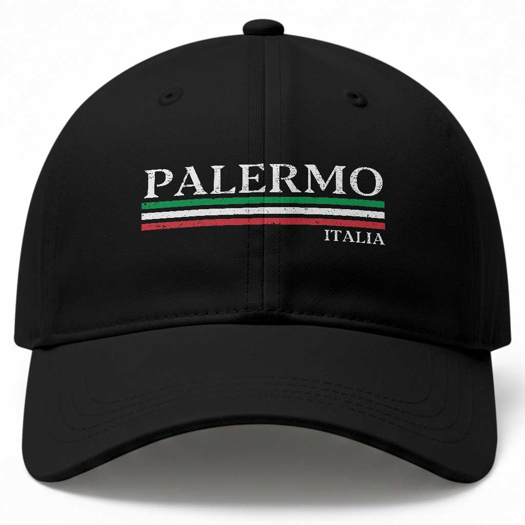Palermo Sicily Italian Flag Souvenirs Sicilia Italia Baseball Cap TS11 Print Your Wear