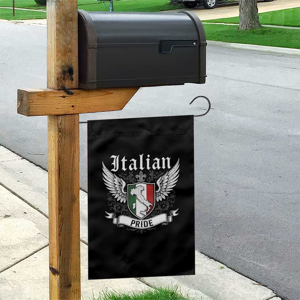 Italian Pride Garden Flag Vintage Patriotic Italy Map TS11 Print Your Wear