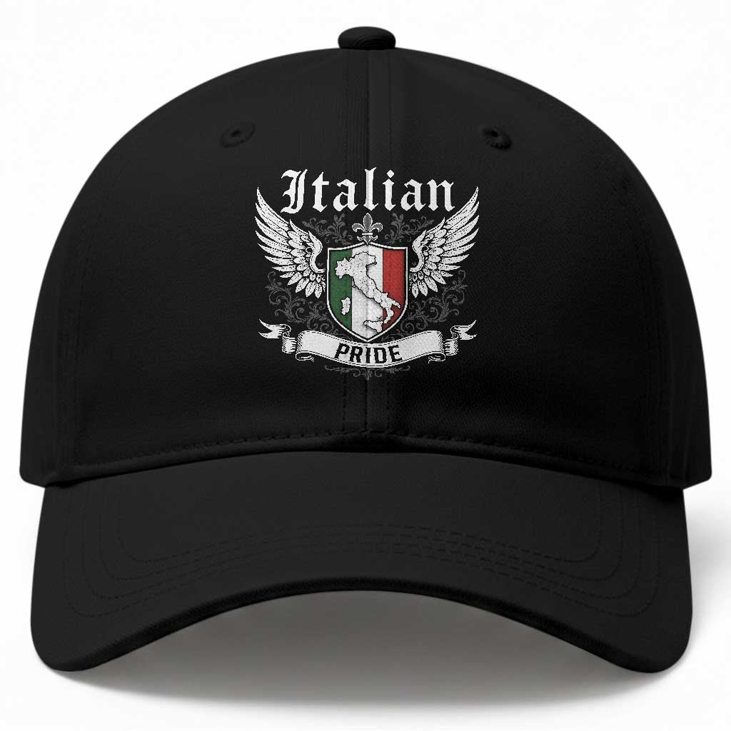 Italian Pride Baseball Cap Vintage Patriotic Italy Map TS11 Print Your Wear