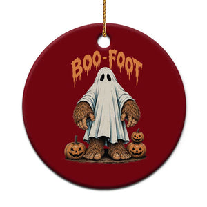 Funny Boo Foot Bigfoot Ghost Halloween Ceramic Ornament Spooky Sasquatch Cryptid Lover