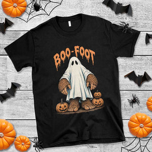 Funny Boo Foot Bigfoot Ghost Halloween T Shirt Spooky Sasquatch Cryptid Lover