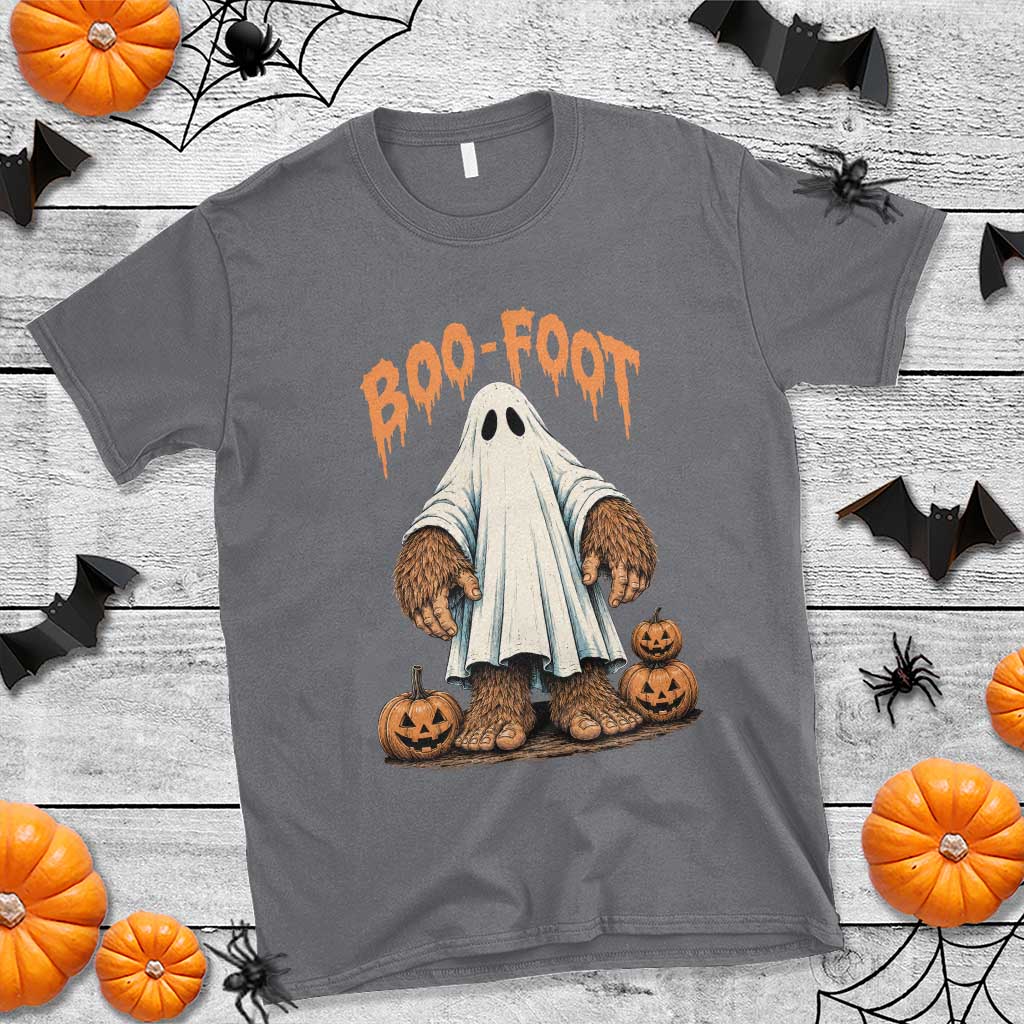 Funny Boo Foot Bigfoot Ghost Halloween T Shirt Spooky Sasquatch Cryptid Lover