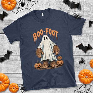Funny Boo Foot Bigfoot Ghost Halloween T Shirt Spooky Sasquatch Cryptid Lover