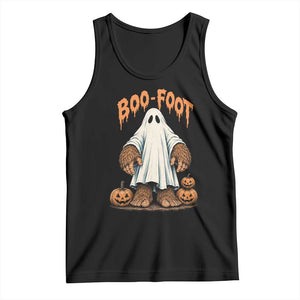Funny Boo Foot Bigfoot Ghost Halloween Tank Top Spooky Sasquatch Cryptid Lover
