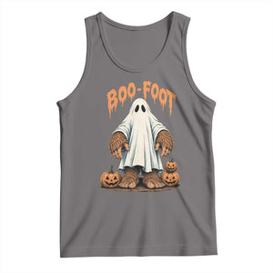 Funny Boo Foot Bigfoot Ghost Halloween Tank Top Spooky Sasquatch Cryptid Lover