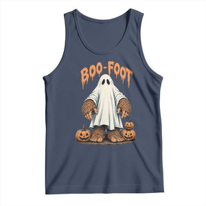 Funny Boo Foot Bigfoot Ghost Halloween Tank Top Spooky Sasquatch Cryptid Lover