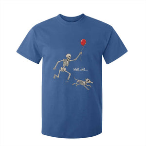 Well Shit Skeleton Lost Balloon Dog Gothic Halloween T Shirt For Kid
